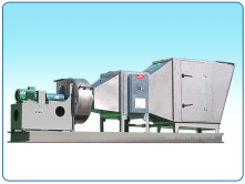 A multi-level filtration system for deep frying system with TRION electrostatic filter